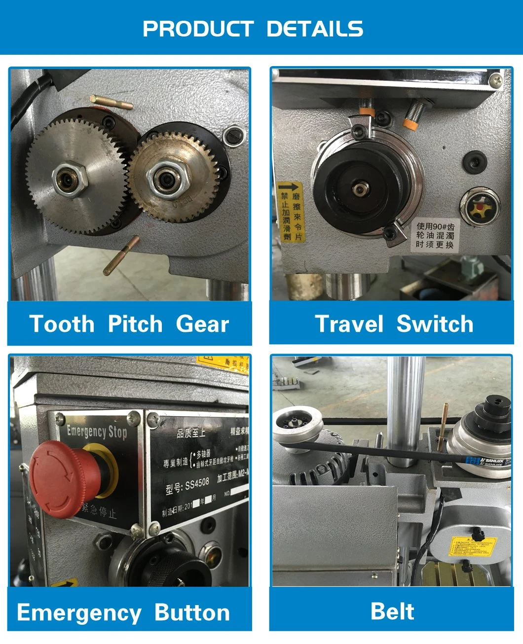 Hot Sale Dk-1 Vertical Gear Type Automatic Tapping Machine Nut Gear Type Drilling Tapping Machine