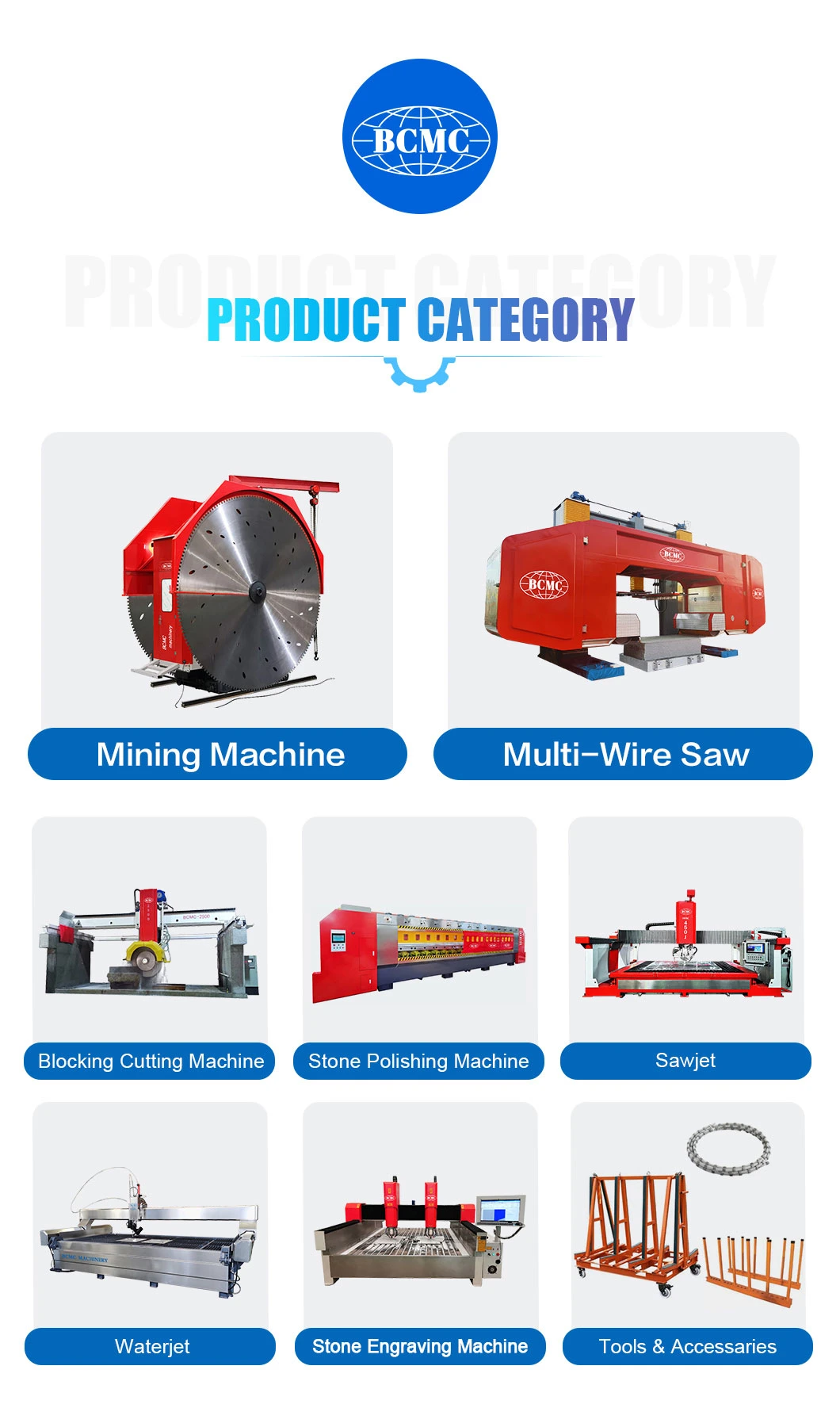 Bcmc Max. 600mm Saw Blade Stone Cutting Machine Granite Profiler Stone Edge Profiling Machine