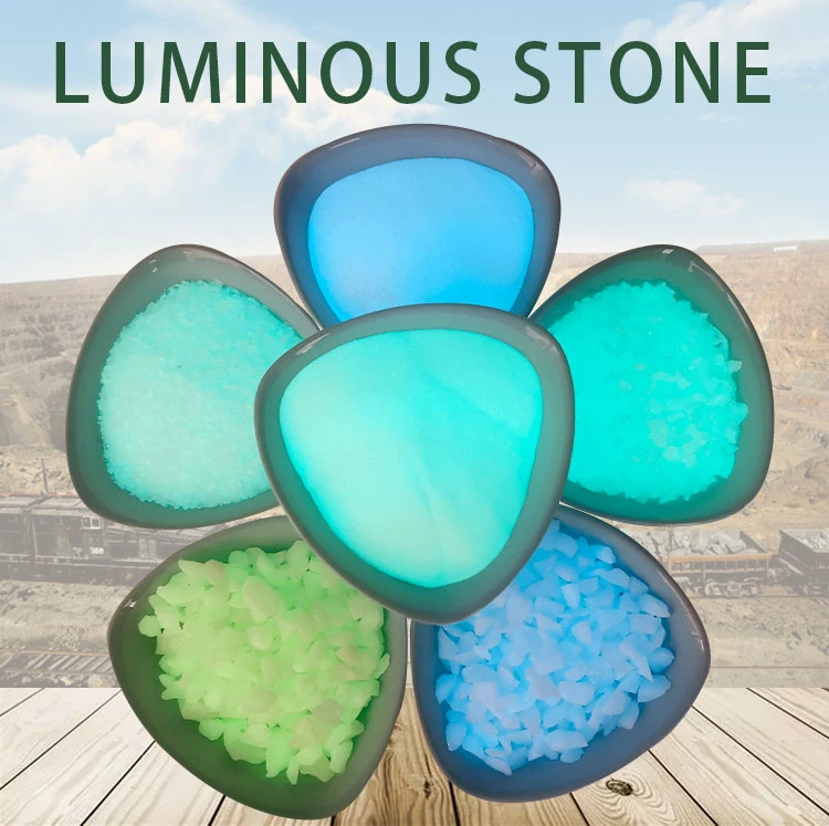 High Light Luminous Stone Last Glow in Dark Stones for Paving