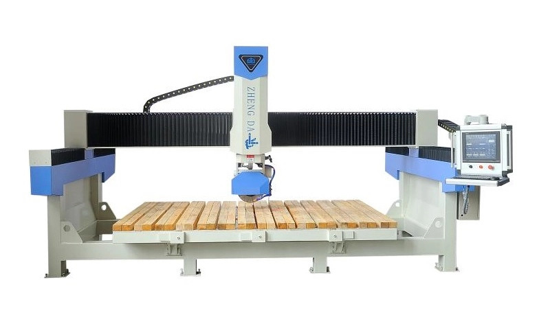 CNC Automatic 4 Axis /5 Axis Bridge Saw Stone Cutting Machine