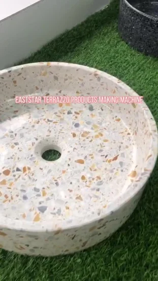 Máquina automática de fabricación de baldosas de terrazo de mármol/Línea de producción de piedra de cemento artificial/Máquina de prensa Waterstone/Máquina de procesamiento de piedra