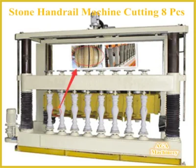 Perfiladora CNC/máquina de torno de piedra de 4 cuchillas para barandilla/columna de corte/balaustre para la venta (DYF600)