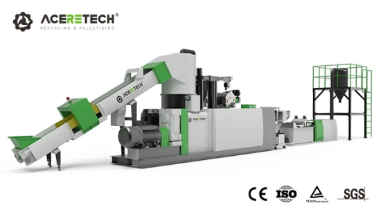 Máquina de reciclaje de película plástica de desecho de fábrica BV