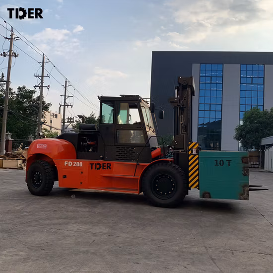 Carretilla elevadora pesada china Tder Carretilla elevadora diésel de 20 toneladas Carretilla elevadora diésel de 20 toneladas para contenedor de carga de cantera