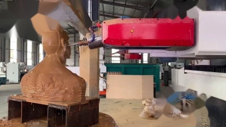 Especial para grabado de escultura de piedra 5D 4D grande y pesado, máquina enrutadora de tallado CNC de mármol, fresado Vertical CNC